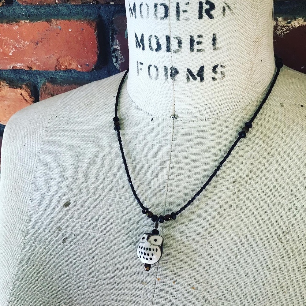 Basic Black Owlet Necklace